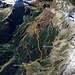 Monte Cazzola: traccia.