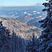 Blick in das Höllental runter und nach Buchenbach im Dreisamtal