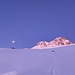 Mond über der Es-cha Hütte