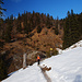 Vorne Winter, hinten Frühling