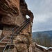 Die Oberburg war von der Unterburg aus durch eine in den Fels geschlagene Treppe erreichbar. 