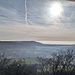 Aussicht hinter Plexiglas, trübt den Ausblick etwas...