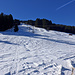 Track unter der Skiliftanlage