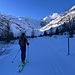 In der Kälte gegen den Morteratschgletscher (Foto: K.)