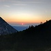 Sonnenuntergang von meinem Biwakplatz beim Mittelstaufen