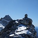 ...zum Gipfel des Falschen Kaserer, der mit einem Steinmann markiert ist.