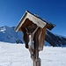Ein schönes Marterl am Tuxer-Joch-Haus.