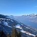 der Walensee ist nun Nebelfrei, aber in Richtung Glarnerland hält er sich hartnäckig.