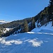 im Schatten war es auch noch Mittags recht kalt, - 5.5 Grad