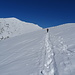 Sul traverso poco sotto la Colma della Quara verso il Piano del Calcinone e la Colma del Balmello.