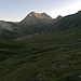 Rückblick über den nordöstlichen Teil der Greina-Hochebene.