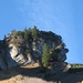 Fels unterhalb des Alpkopfs - mit etwas Fantasie erkennt man rechts ein Gesicht
