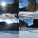 Kreuth Klamm: Mitte Januar gibts mittags zumindest an den Wendepunkten sonnige Pausenplätze.