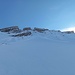 Sehr steiler Anstieg zur Scharte östlich des Westgipfels der Croda Ciamin