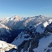 Blick vom Westgipfel der Croda Ciamin 