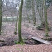 Nach dem Abstieg vom Rappenfelsen überquere ich jetzt das Hirschbachtal. Auf der anderen Seite nach rechts geht es nach Lauterschwan.