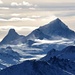 Es windet: Matterhorn und Dent Blanche.
