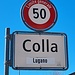 <b>Il toponimo colla significa ‘passo con un pendio facile’, ‘giogo di monte’, dal latino collis ‘colle’, ‘poggio’.</b>