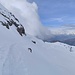 in discesa lungo la Via della Ganda