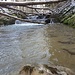 Schwellen oberhalb des Wasserfalls