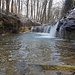 der Wasserfall auf Augenhöhe