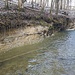 Mergelschichten unterhalb des Wasserfalls