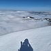 Blick aufs Nebelmeer, das sich wie so oft eher ausdehnte und anstieg