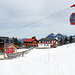 Blick zur Talstation der Gummenalp-Bahn.