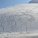 wieder am Chammhüttli, Pulver gut in Richtung Hochgamatsch......