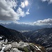 vista dalla cima della via media