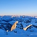 Gipfel in der ersten Sonne