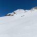 Ich bin aus dem Couloir nach links ausgestiegen und steuere jetzt den Westgipfel an.