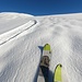 <b>Ci sono parecchie tracce, soprattutto buche, per cui cerco di sciare su neve vergine. </b>