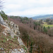 Mauerreste am Schlossfelsen Blauenstein.