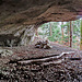Blick aus der Höhle am Grossfels.