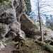 Besuch der Grotte in der Nähe vom Etang de Lucelle. 