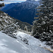 Ab etwa 1700 wird der Schnee deutlich tiefer...
