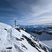 Luftiger Fussaufstieg zum Gipfelkreuz am Daubenhorn