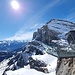 Aussichtsplattform in der Gemmi Lodge mit dem Daubenhorn