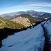 Restschnee im Aufstieg
