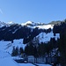Blick von der Alpstrasse ins Zielgebiet