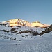 Sonnenaufgang an den beiden Schneehore von der Lämmerenhütte aus