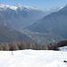 Vista su Chiavenna e sull’inizio della Val Bregaglia.
