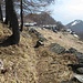 Visto che in alto c’era un discreto venticello ed eravamo un po’ in ombra, per mangiare abbiamo deciso di spostarci nella parte bassa dell’alpeggio.