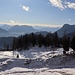Ausblick von den wiesen der Ramsauer Alm nach Süden