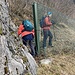 bei der Telliegg überwinden wir die weitreichenden, massiven Steinschlagnetze durch diese schmale Lücke