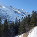 Unterwegs auf dem Schneeschuhpfad.