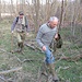Per recuperare il sentiero fatto all’andata abbiamo attraversato un tratto di bosco, con un occhio ad eventuali incontri con i cinghiali.