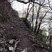 il percorso dopo Blevio, sui resti dell'antica strada