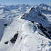 Blick vom Gipfel zum kleinen Bruder.
